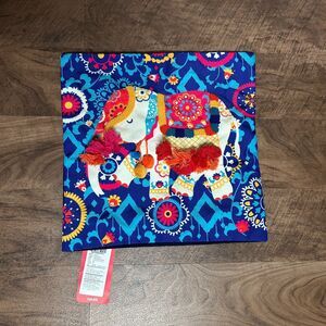 Chumbak Square Cushion Cover Regal Elephant 16 in x 16 in NEW